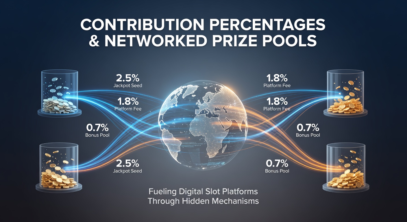 Diagramm zeigt Beitragsprozentsätze in vernetzten Jackpot-Pools auf Slot-Plattformen
