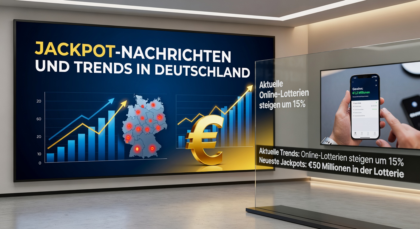 Feierlicher Eurojackpot-Gewinn mit Tippzettel und Euro-Symbolen aus NRW