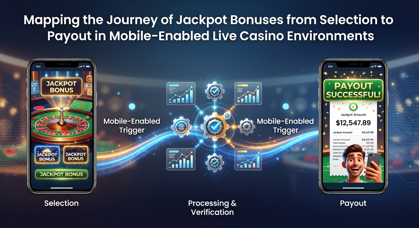 Visualisierung der Auswahl und Aktivierung von Jackpot-Boni auf mobilen Geräten in Live-Casino-Umgebungen